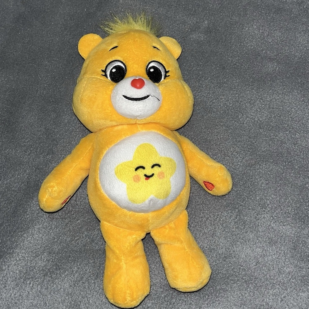 Care Bears Yellow Laugh A Lot Bear Plush Stuffed Animal Magic Star 2021